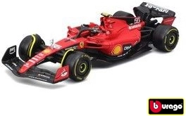 Fém modell BBURAGO 1:43 FERRARI F1 SF-23 (2023) Carlos Sainz pilótafigurával