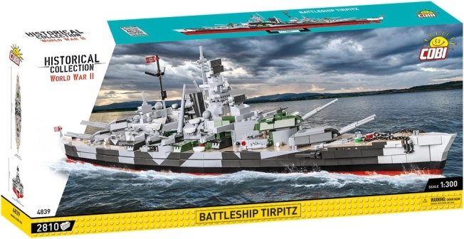 COBI Historical Collection – TIRPITZ csatahajó építőkészlet (1:300, 2810 elem)