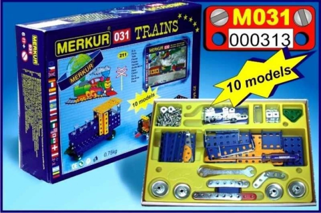 Merkur vasúti modell építőkészlet