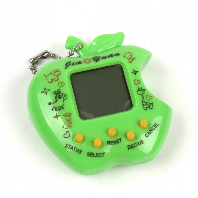 Elektronikus kisállat játék Tamagotchi alma formában - rózsaszín