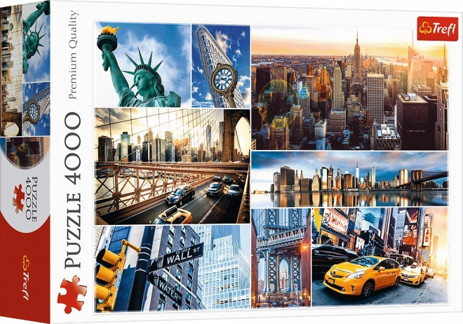 Trefl puzzle 4000 db - New York kollázs