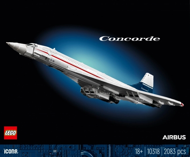 Lego ikonikus Concorde modell