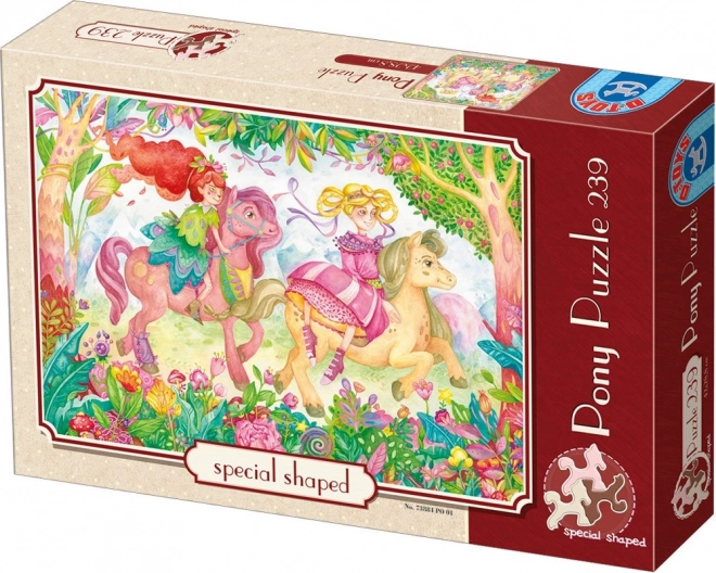 D-toys színes lovacskák puzzle