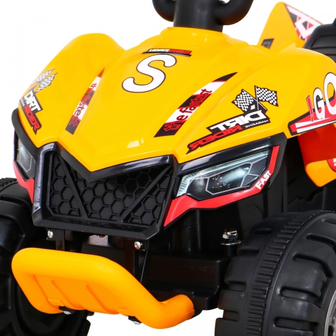 Gyors gyermek akkumulátoros quad sárga – Sárga