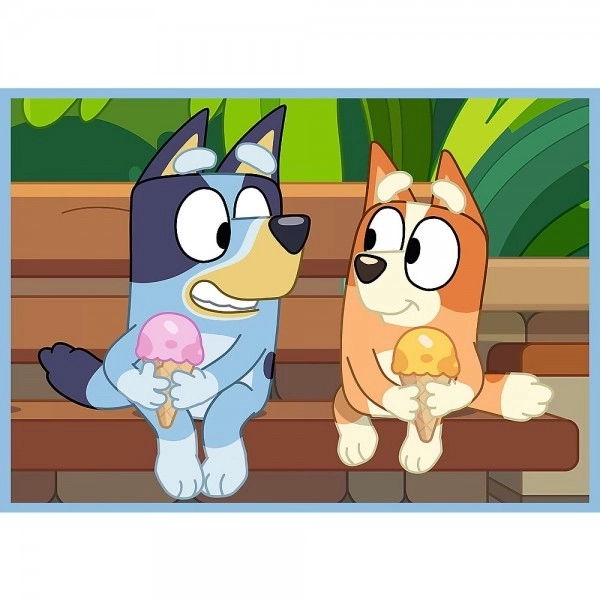 Bluey és világ 4 az 1-ben puzzle