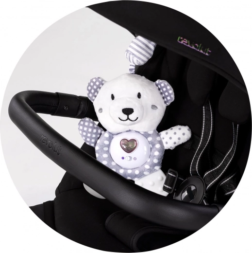 Egyszerű rögzítés babakocsira és kiságyra