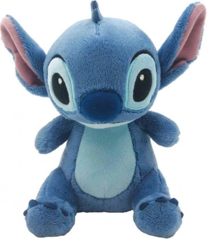 Stitch ülő plüss játék kék 18cm