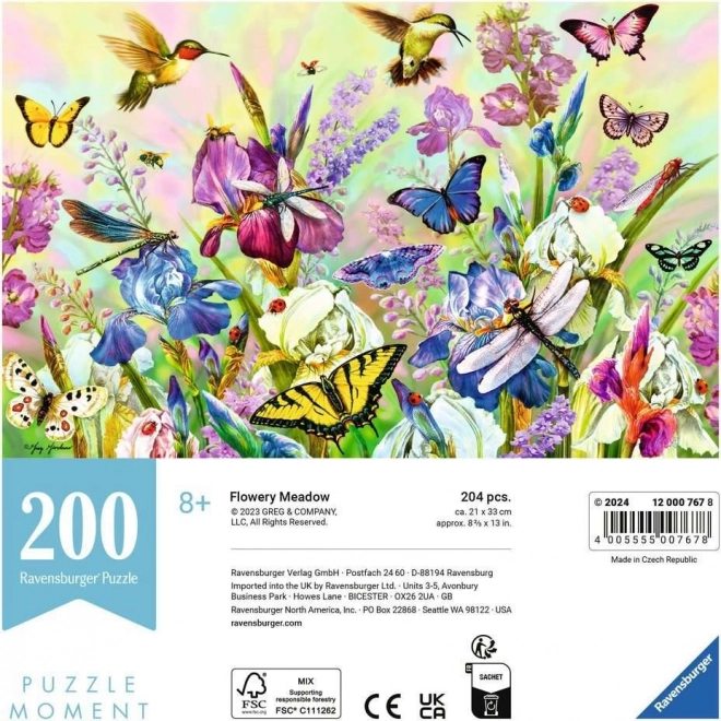 Ravensburger Puzzle Moment: Virágos rét 200 darab