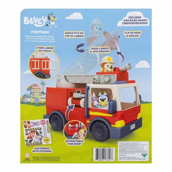 Bluey tűzoltóautó figurakészlet