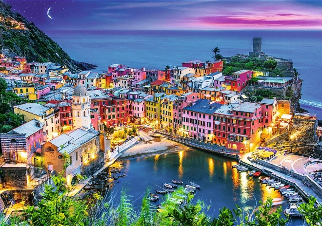 Trefl Vernazza Liguria Olaszország puzzle ragasztóval 1000 db 2 az 1-ben készlet