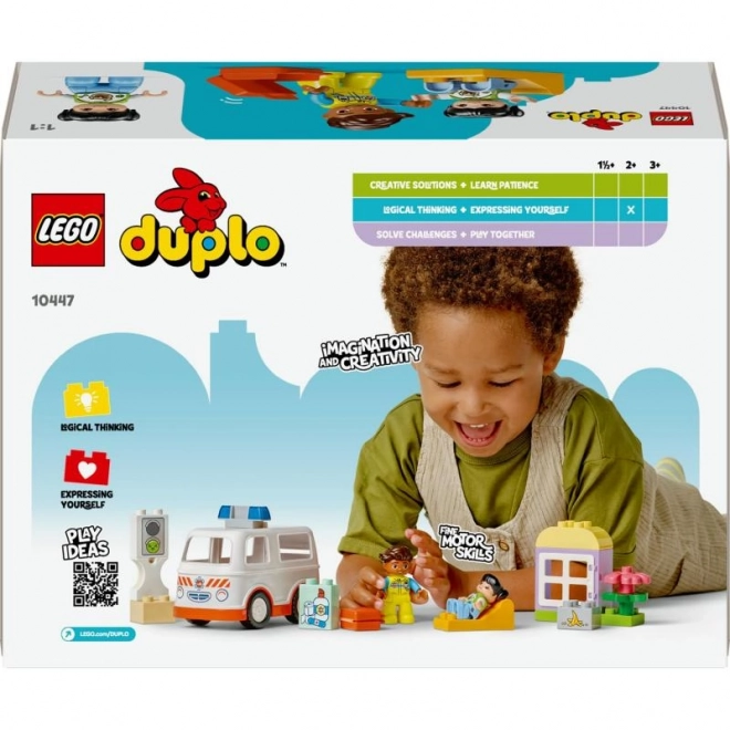 Lego Duplo város mentőautó sofőrrel