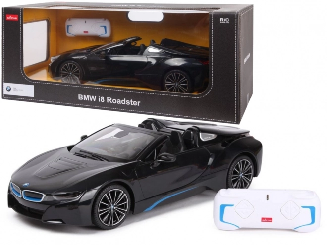 Távirányítós BMW i8 Roadster fekete 1:12