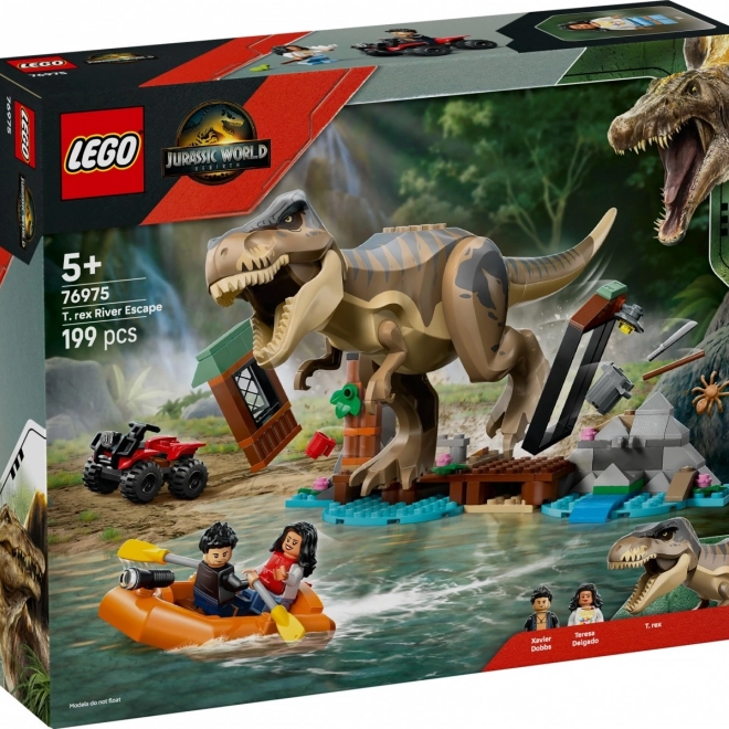 Lego Jurassic World Meneklés a Tyrannosaurus elől