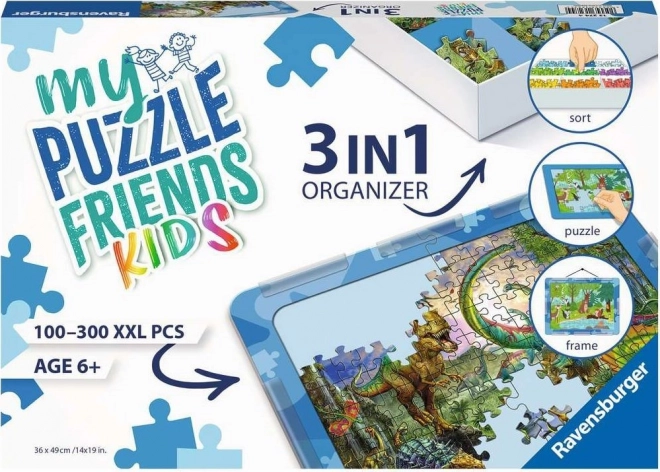 Ravensburger puzzle kiegészítő szett My Puzzle Friends Kids 3 az 1-ben kék