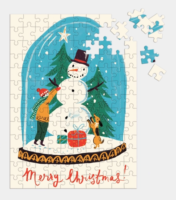 Téli puzzle hópihe GALISON 130 darabos