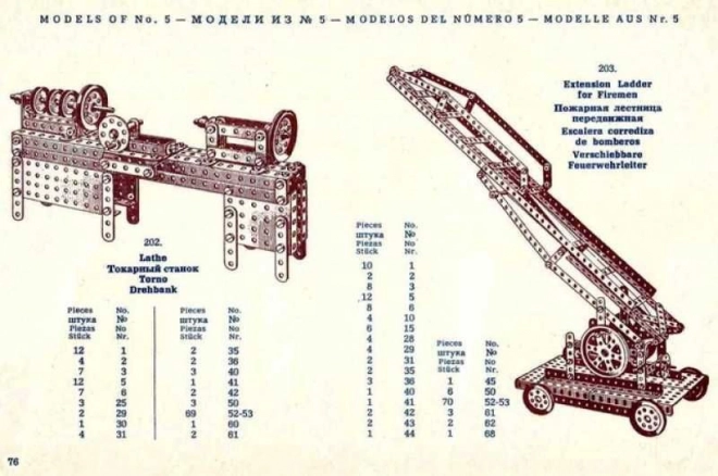 Merkur klasszikus építőkészlet - 141 modell