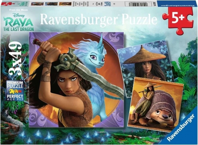 Ravensburger raya és a sárkány 3x49 darabos puzzle