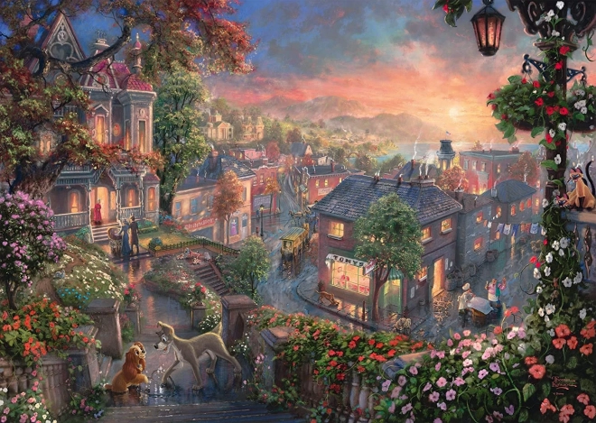 Disney Lady és a Tramp 1000 darabos puzzle SCHMIDT-től