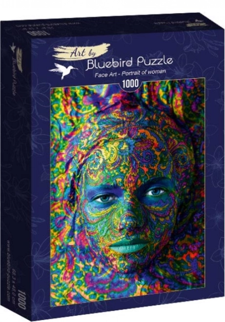 Bluebird Puzzle Női Arc Művészet 1000 Darabos