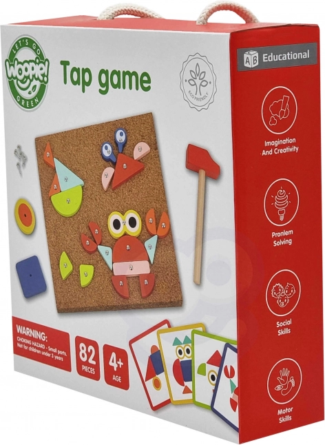 Woopie Green Fából készült kalapácsos játék