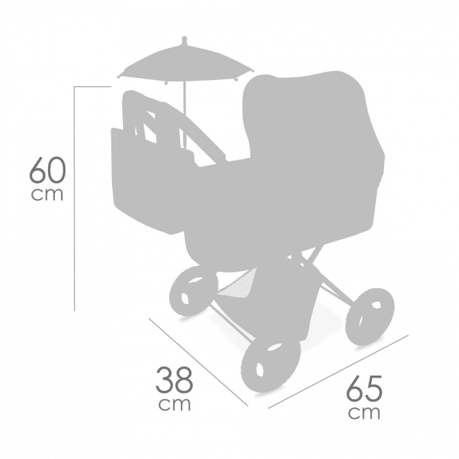 Decuevas Verona összecsukható babakocsi napernyővel és táskával - 60 cm