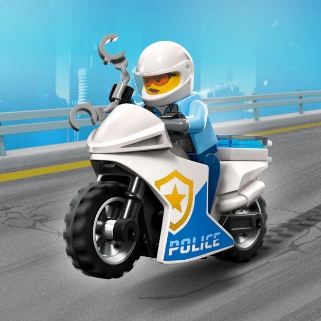 Lego city rendőrmotoros autós üldözés játékkészlet