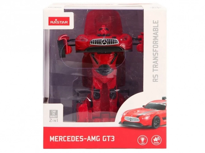 Rastar mercedes gt3 amg transzformáló robot autó