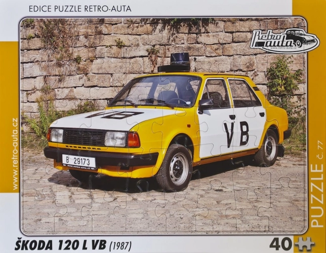 RETRO-AUTA Puzzle sz.77 Škoda 120 L VB (1987) 40 darab