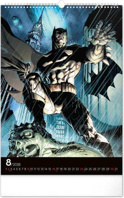 Fali naptár Batman Sötét 2026