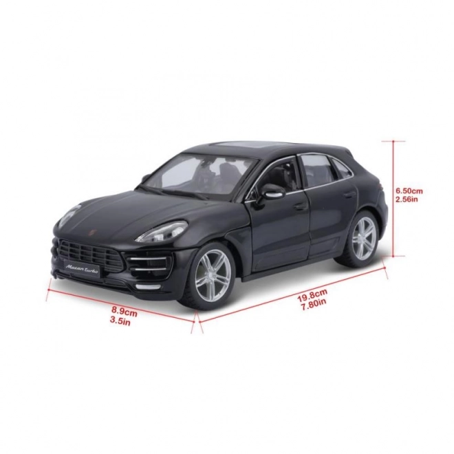 Porsche Macan fekete modell 1:24 Bburago