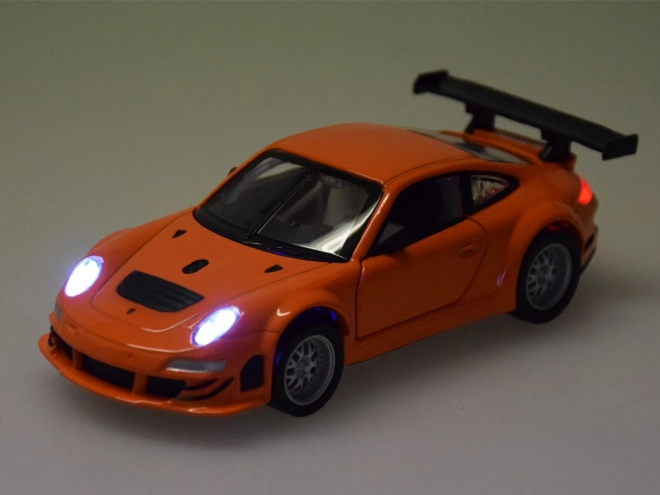 Fém Porsche 911 GT3 RSR modell 1:32 világító és hanghatással