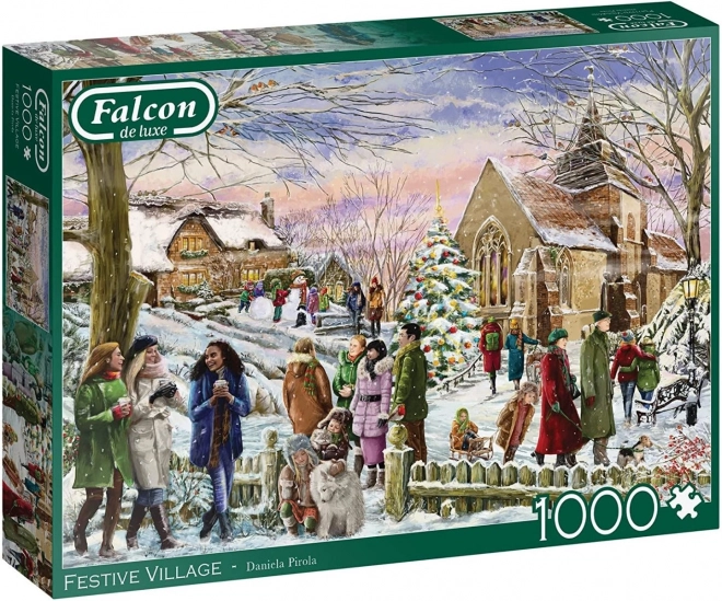 FALCON ünnepi falu puzzle 1000 darabos