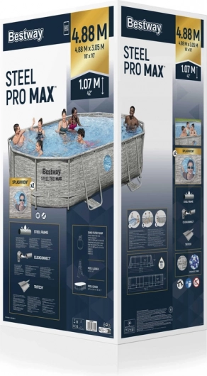 Önhordó Bestway Power Steel Swim Vista medence 427 x 250 x 100 cm