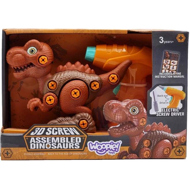 Dinoszaurusz összerakásra fúróval 31 db