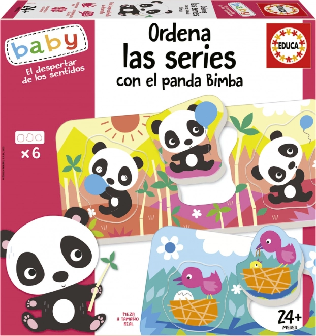 Educa baba puzzle panda barátokkal