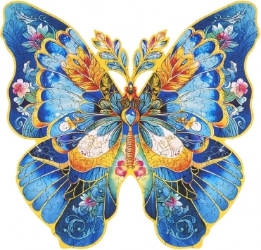 Fa puzzle Morpho Helena pillangó