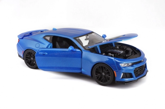 Chevrolet Camaro ZL1 modellautó kék 2017