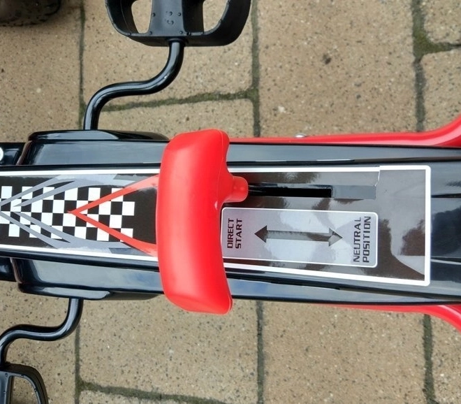 Pedálos levegős gokart + Felfújható gumik + Állítható ülés – Piros