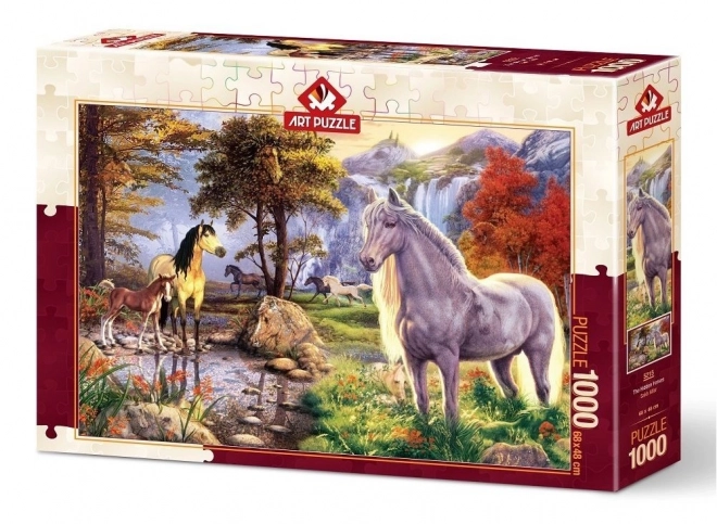 Rejtett lovak puzzle 1000 darab