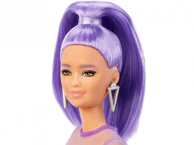 Barbie Fashionistas divatbaba lila stílusban