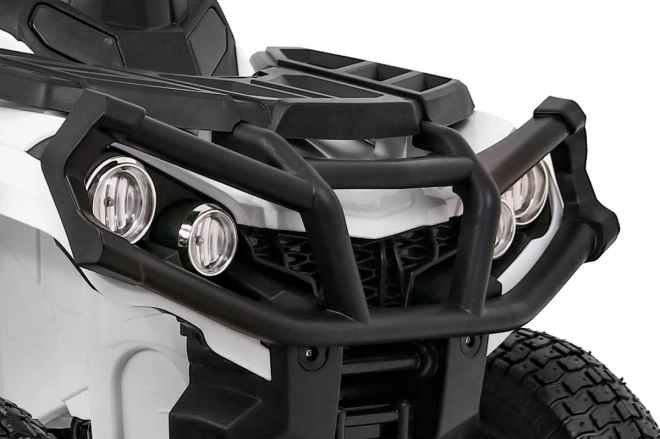 Gyerek akkumulátoros ATV Air Quad Fehér + Felfújható Kerekek + MP3 Rádió + Ingyenes Indítás