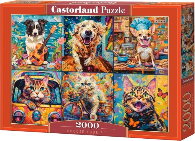 Castorland puzzle válassza ki a házi kedvencét 2000 darabos