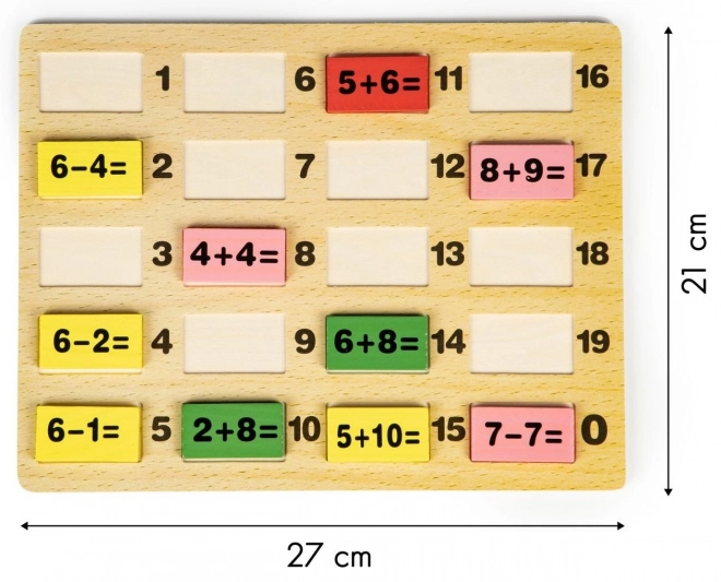 Matematikai oktató játékfa ECOTOYS táblával