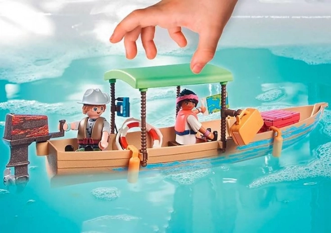 Wiltopia Figura készlet 71010 Kishajós kirándulás manátikkal