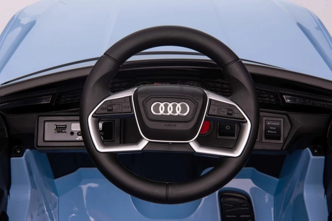 Audi E-Tron Akkumulátoros autó kék QLS-6688