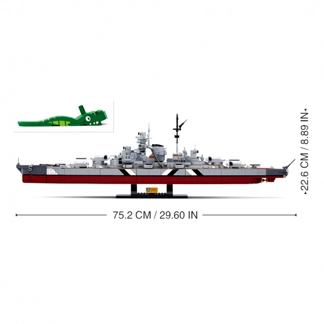 Sluban ModelBricks Bismarck csatahajó 2 az 1-ben