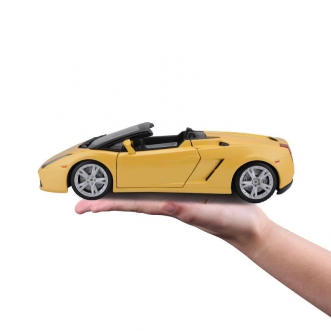 Bburago lamborghini gallardo spyder fémmodell sárga 1:18