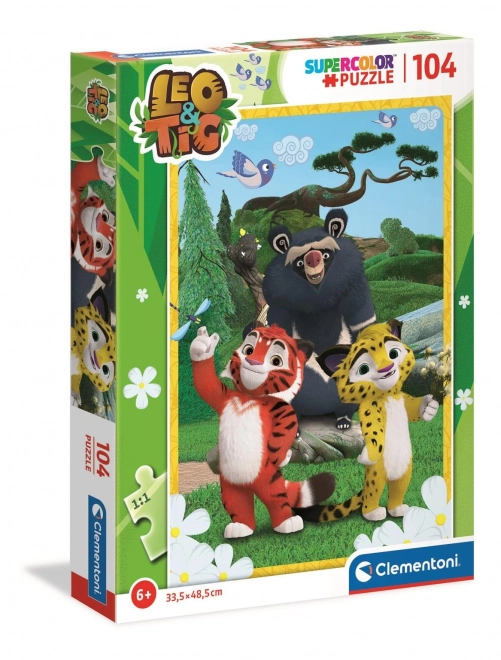 Clementoni Leo és Tig Puzzle 104 darabos