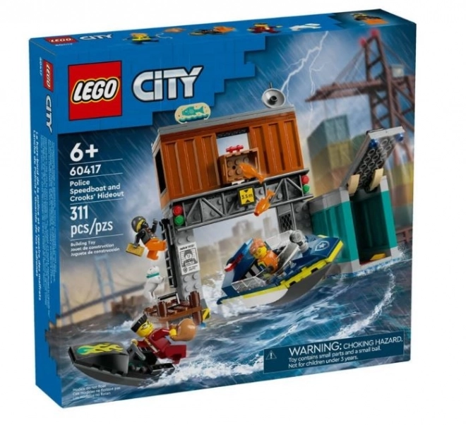 Rendőrhajó és tolvaj rejtekhely LEGO City