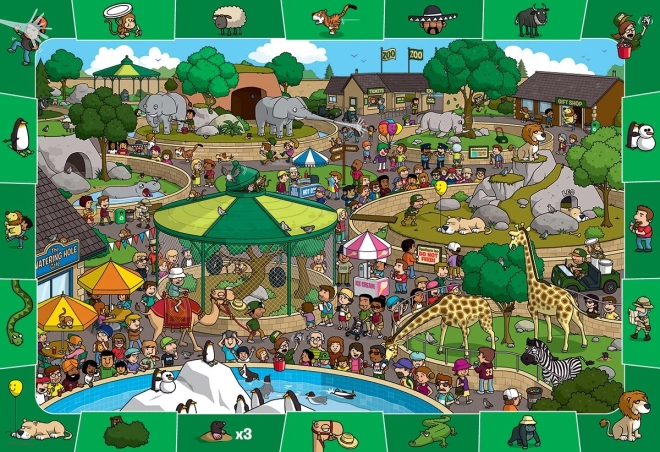 Zoo Napi Rejtély Keresős Kirakó 100 darabos EUROGRAPHICS Puzzle